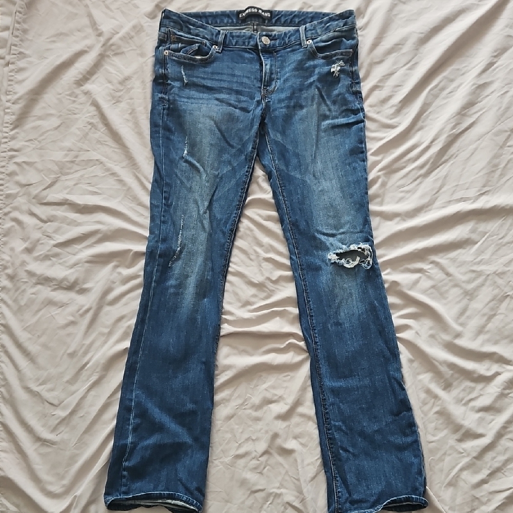 Express Women's Blue Boot Cut Jeans